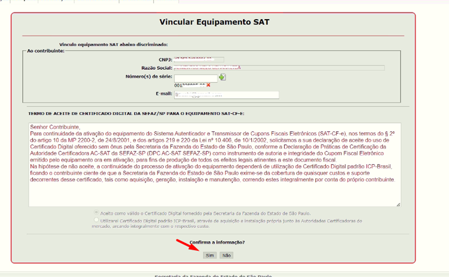 Como Vincular O Sat Ao Cnpj Do Contribuinte No Sistema De Gest O E