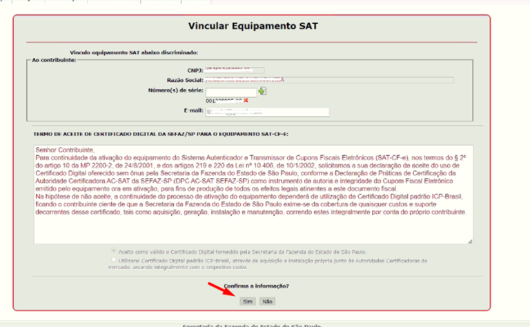Como vincular o SAT ao CNPJ do contribuinte no Sistema de Gestão e ...
